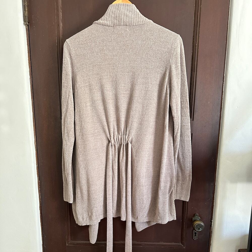 Barefoot Dreams Taupe Open-Front Cardigan - Picture 2 of 5